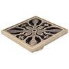 10x10cm Floor Drain Antique Copper Deodorant Shower Drain for Home Hotel Bathroom Toilet