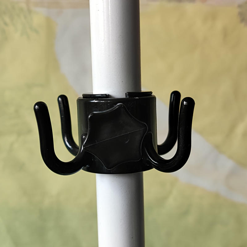 2025 New Beach Umbrella Hanging Hook 4-prongs Plastic For Towels/Hats/Clothes/Camera/Sunglasses/Bags-Accessories