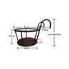 Подвесная кованая балконная корзина для цветов
