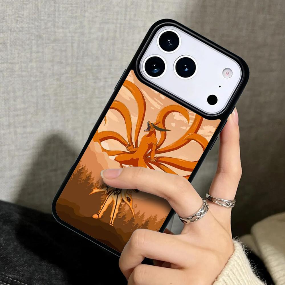 Capa Case for iPhone 17 Air 16 Pro Max 15 Plus 11 13 Mini 14 12 Back Phone Cover Nine-tailed Fox