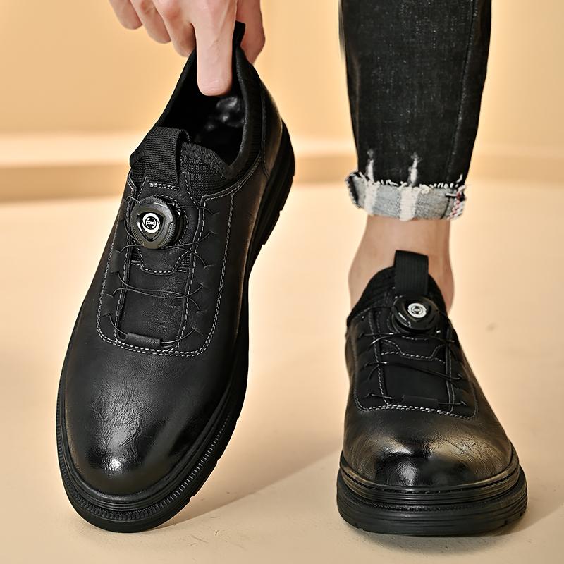 Модные уличные нескользящие повседневные мужские кожаные туфли удобные кроссовки высококачественные оксфордские туфли дышащая обувь для ходьбы кроссовки для ходьбы