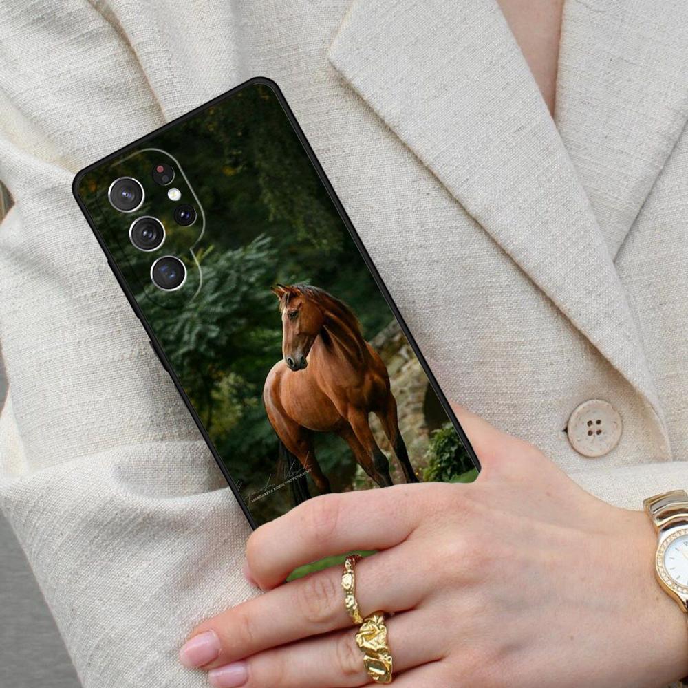 Мягкий чехол для телефона с изображением лошади для Samsung Galaxy S26 Ultra S25 S24 S23 S22 S21 S20 Note10