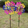 Butterfly Flower Windmill Colourful Wind Spinner Garden Yard Decoration Kids Toy