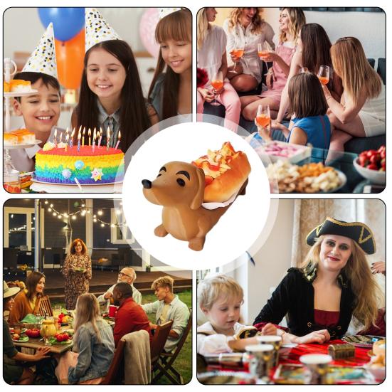 Поднос для таксы, многоразовый поднос для хот-догов, поднос для блюд в форме таксы, тарелка для еды, поднос для сэндвичей и закусок