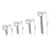 Wire Diameter 0.6mm Fixed Spring Pigeon Parrot Bird Cage Door Metal Material Snap Hook Length 7-11cm 50Pcs