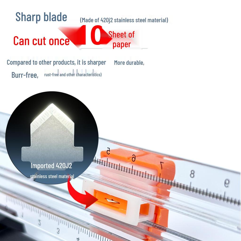 Портативный двусторонний резак для бумаги формата А4 для студентов – Ручной скользящий триммер для бумаги
