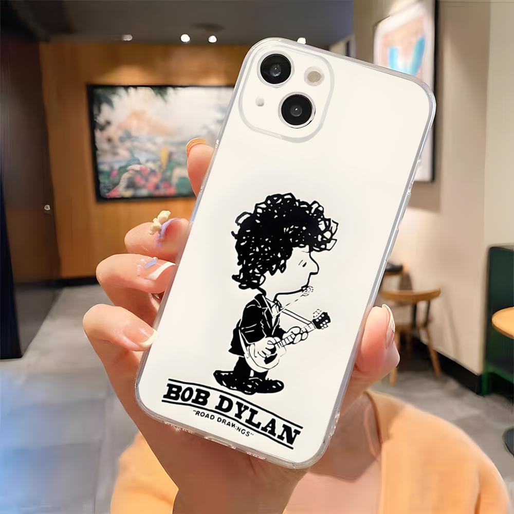 Bob Dylan Band Phone Case For IPhone 15 Pro Max 16 Pro Max 14 13 11 12 Mini Xs X Xr 7 8 Plus Se Transparent Cover
