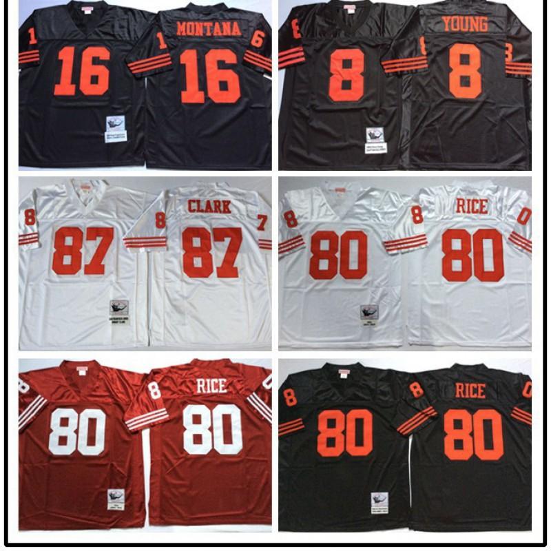 San Francisco 49ers Retro Embroidered NFL Football Jersey Men Women Cotton Blend Sportswear Training Casual Wear