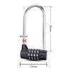 Suitcase Travel Password Padlock Lengthened Shackle Lock 4 Digit Combination Lock Gym Door Lock