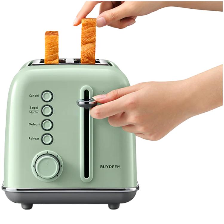 Buydeem 2-slice toaster, model dt620e, cozy greenish, eu