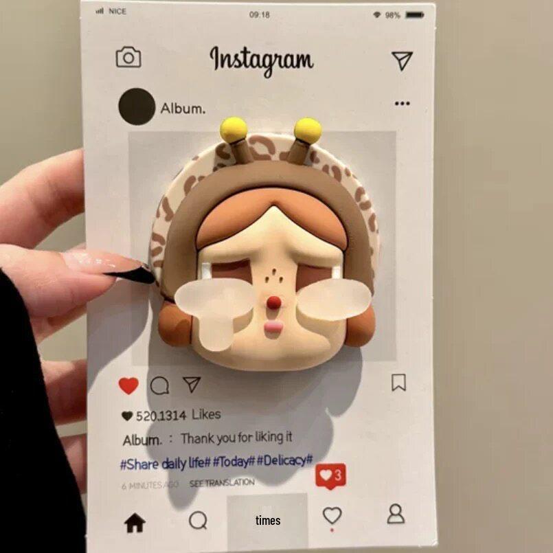 3D силиконовая плачущая кукла, совместимая с MagSafe, выдвижной держатель для телефона с сильным магнитным креплением