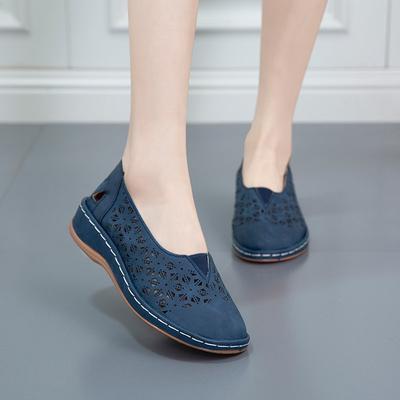 Весна новая европейская и американская мода большого размера полая неглубокая горловина модная одинарная обувь легкая, удобная и простая женская обувь