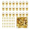 100Pcs with Screws Triangle Hanging Ring Single Hole D-Shaped Ring Picture Hangers  Clock Mounting