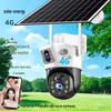 Комплект 4G двухкамерной солнечной камеры видеонаблюдения с бесплатной доставкой