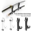 Sword Holder Wall Mount Katana Holder Adjustable Display Hanger for Samurai Sword Tanto Rapier Light Saber Cosplay Blade Rack
