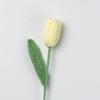 Hand-woven Crochet Bouquet Creative Finished Handmade Plant Knitted Tulips Flower  Home Decor