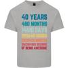 40th Birthday 40 Year Old Unisexs Light Cotton TShirt
