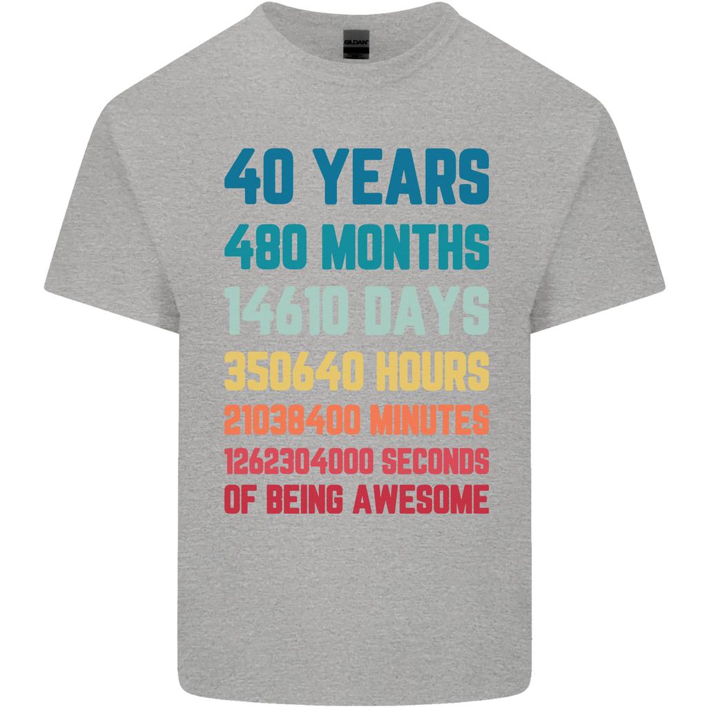 40th Birthday 40 Year Old Unisexs Light Cotton TShirt