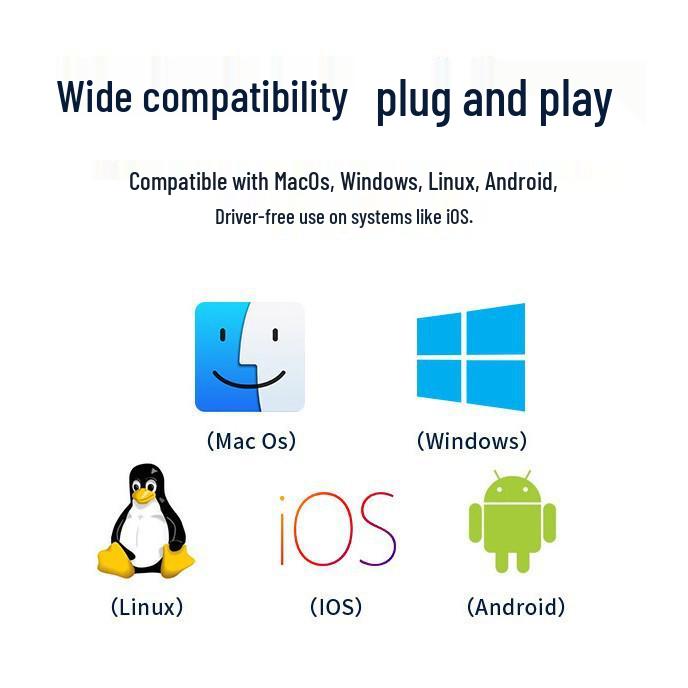 8-в-1 USB 3.0 Док-станция со считывателем карт TF/SD и USB-хабом для ноутбука