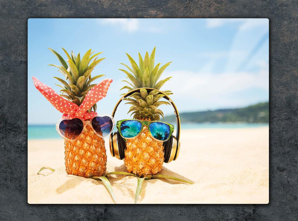 SZKLANA DESKA DO KROJENIA 52x40 ANANAS