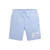 Polo SS24 Цифровой принт с вышивкой пони Шнурок Повседневные шорты Детские шорты Гиацинтово-синий CWPOSHOYBQ20146-400