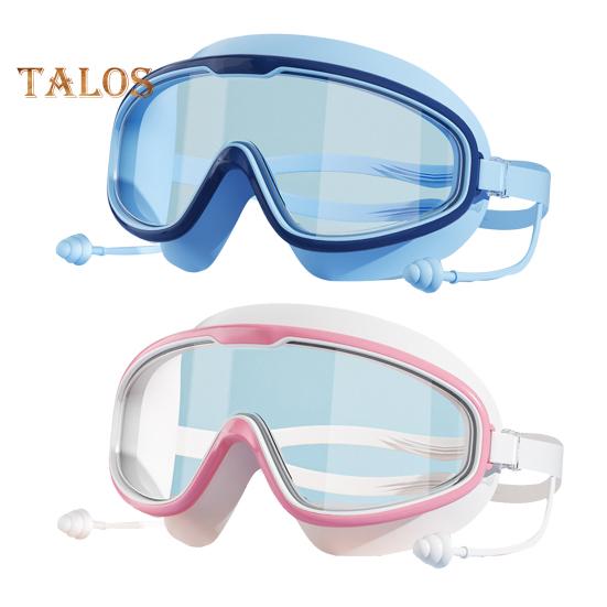 2 шт. Детские очки для плавания, противотуманные, с большой оправой, с защитой от ультрафиолета, герметичные очки для бассейна для мальчиков и девочек