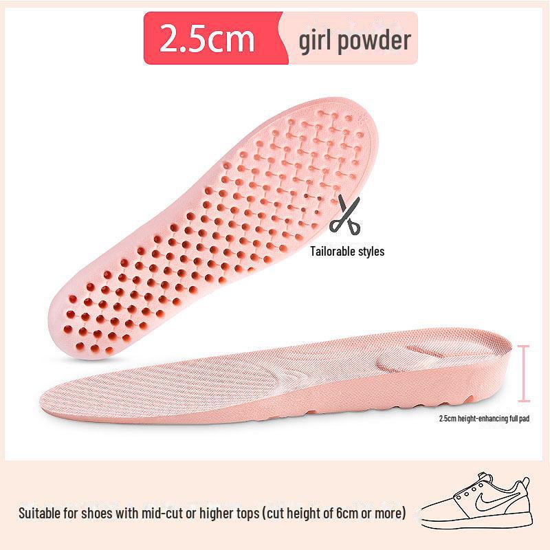 Стельки, увеличивающие рост: Мягкие, дышащие, амортизирующие подошвы для мужчин и женщин, идеально подходят для занятий спортом и зимнего использования