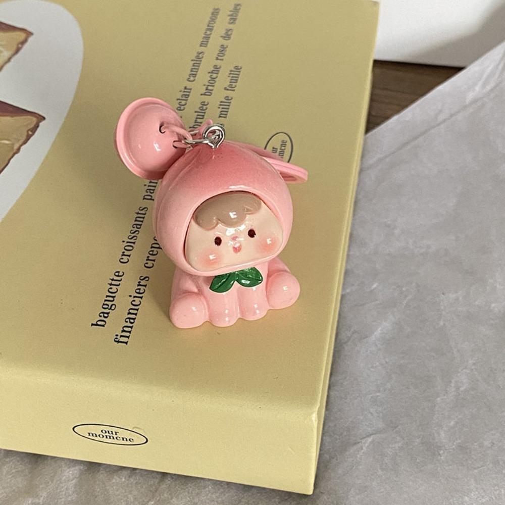 New Night Glow Bell keychain Cute Candy Color Pendant Bag Pendant Creative Backpack Hange Gift Pendant