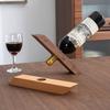 HeMu Минималистичный Деревянный Держатель для Винной Бутылки Грецкий Орех Одиночный Винный Стойка Настольная Декоративная Подставка для Винной Витрины для Домашнего Бара