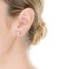 Boucles d'oreilles - LUXENTER - Zaja - Argent sterling 925 - Plaqué rhodium - Zircone cubique