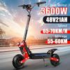 EU 2025 X7 Dual Motor Electric Scooter 3600W 48V 21AH Max Speed 65-70KM/H Max Mileage 60KM 11 Inch Big Wheel Off Road Escooter