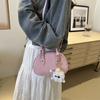 Korean Casual and Fashionable Pendant for Summer New Solid Color One-shoulder Crossbody Fashionable Handheld Small Square Bag for Women