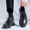 Men'S Shoes Spring And Autumn British Lace-Up Business Dress Leather Shoes Soft-Soled Derby Shoes 24311-R
