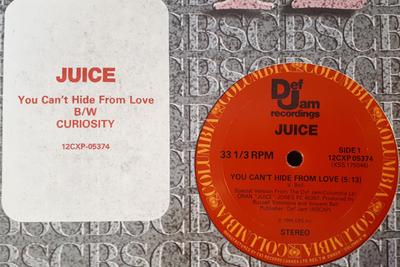 12-дюймовая пластинка ORAN JUICE JONES You Cant Hide From Love 12CXP05374 Def Jam Recordi 1986 Канада Рэп Хип-Хоп R&B Б/у