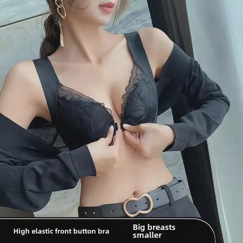 Women's Cross-Border Bralette: Thin, Wire-Free, Anti-Sagging, Front Buckle, for All Sizes