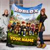Customiz Name Personality Roblox Blanket Soft&Warm Office Bed Travel Lunch Break Blanket,Gift All Seasons