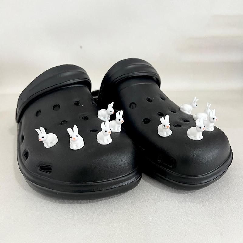 1/3/5 шт. Милые подвески-кролики для обуви, Прекрасные мини-пряжки-кролики, Декор для пляжных шлепанцев, Аксессуары для DIY-сандалий