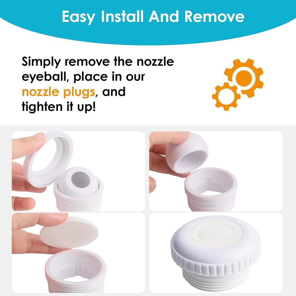 4 шт. Крышки форсунок бассейна Крышки возвратных форсунок бассейна Пластиковая текстура Аксессуары для ремонта бассейна Подходят для моделей SP1419D