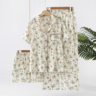 Женский комплект из двух предметов: топ с круглым вырезом и длинными рукавами, брюки на резинке, пижамный комплект, костюм для отдыха