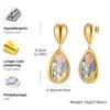 Elegant Stainless Steel Abalone Shell Earrings for Women Irregular Shell Earrings Waterproof Fashion Jewelry Gift