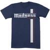 Madness Unisex Adult Stripe Cotton T-Shirt