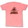 Взрослая футболка Jaws Неоновый коралловый меланж