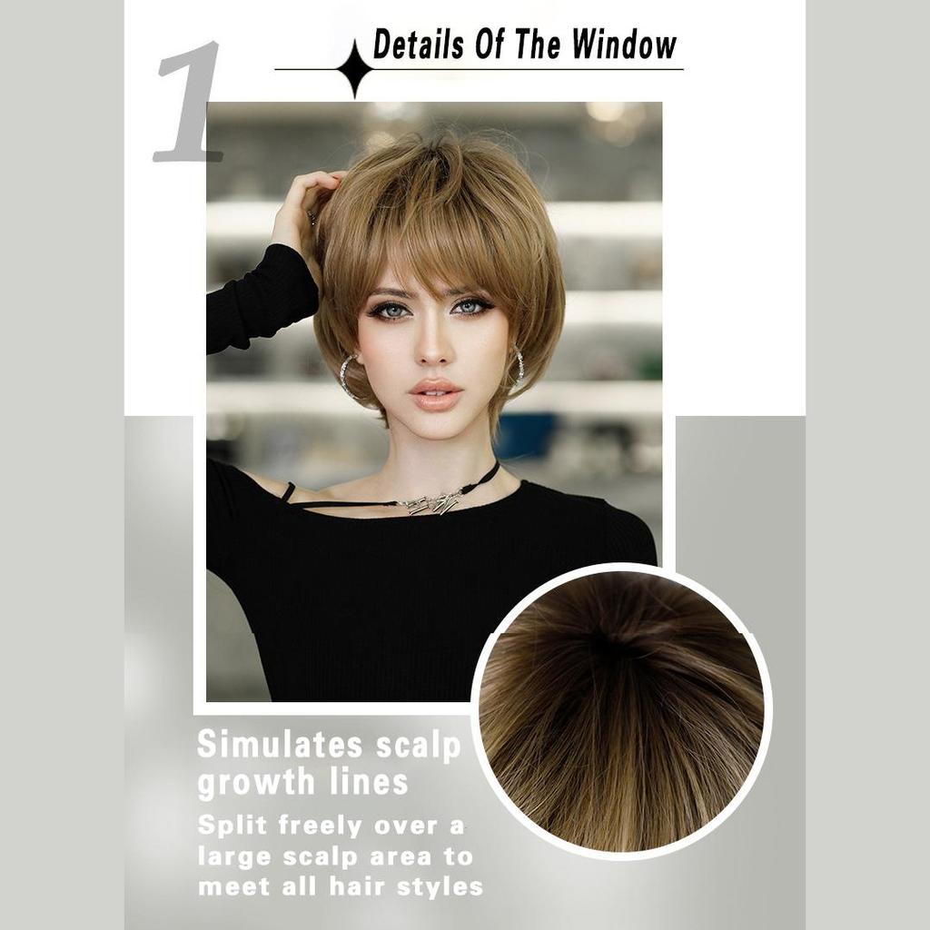 Trending Pixie Cut Wig| Summer Lightweight Short Curly Hair with Textured Layers, Breathable Glueless Cap - Multiple Styles for Protective Hairstyles