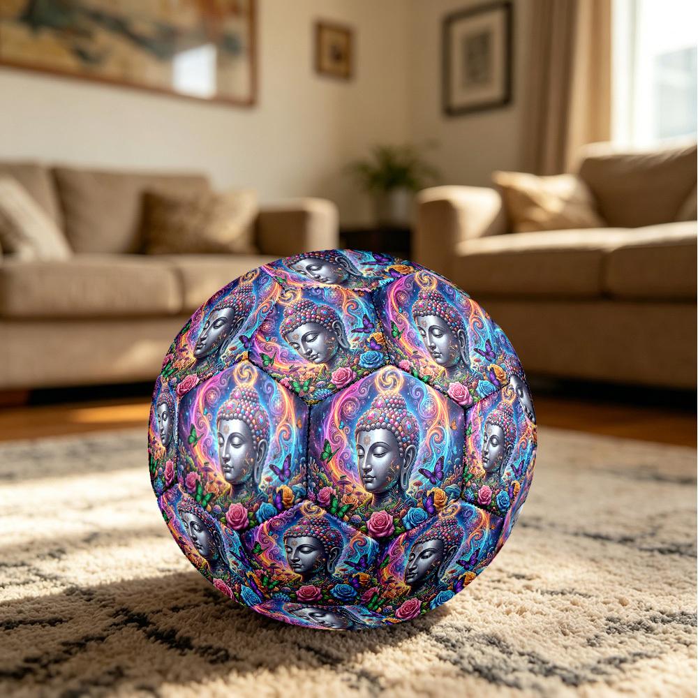 1pc Buddha Dreamscape Durable Size 5 Soccer Ball Professional Match Training Football Indoor &Outdoor Sports Ball p60167