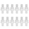 12PCS Aquarium Check Valve Ozone Resistance Oil Resistant One Way Air Valve PP Check Valve for Fish