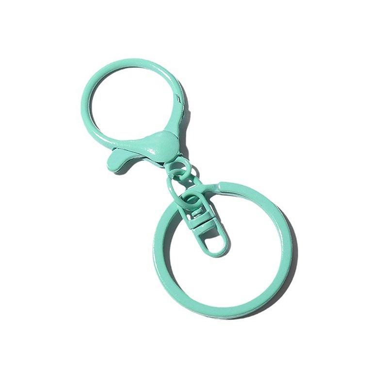 Color Lobster Clasp Big Spring Clasps Hooks With Open Rings Key Hook Keyrings For Jewelry Making Diy Keychain Accessories