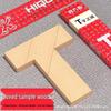 Wooden T-Puzzle & Tangram Set: Four-Piece Educational Toy for Memory and Intelligence Development