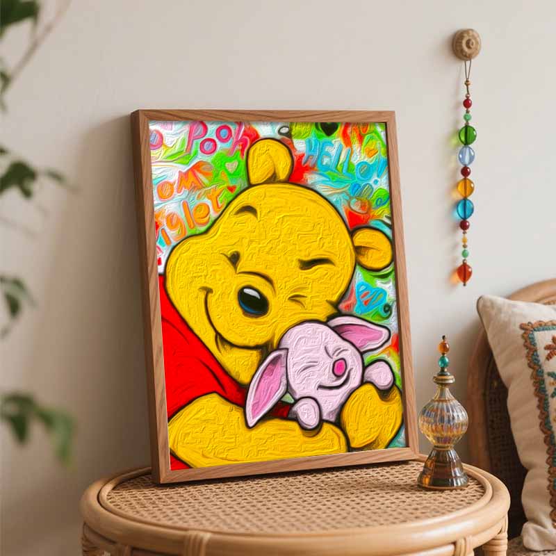 Disney Винни-Пух цифровая масляная живопись DIY раскрашивание ручная роспись заполнение домашний декор подарок холст настенное искусство для декора гостиной