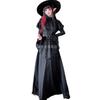 Adult Witch Costume Set Hat Dress Belt Polyester Halloween Cosplay Outfit