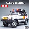 Модель из сплава Toyota FJ Cruiser Camper в масштабе 1/24, крутой звук и свет, открывается во многих местах кузова, четырехколесный амортизатор
